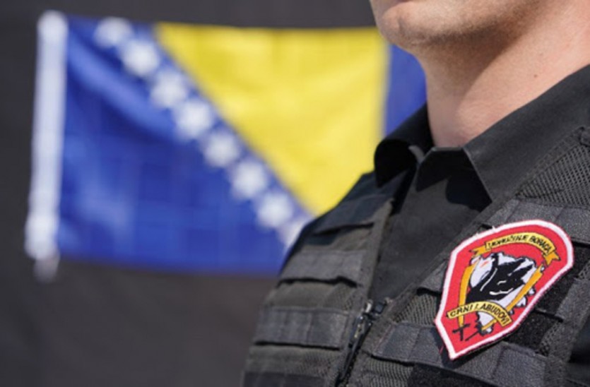 Delegacija Udruženja generala Bosne i Hercegovine na obilježavanju godišnjice osnivanja jedinice "Crni labudovi"