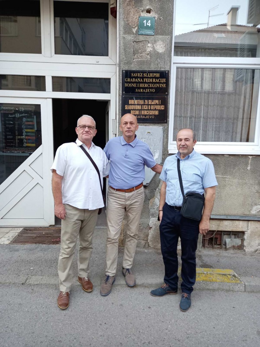 Delegacija Udruženja generala Bosne i Hercegovine u posjeti Biblioteci za slijepa i slabovidna lica u Bosni i Hercegovini