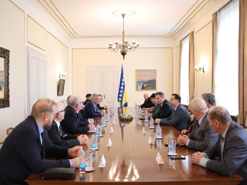 Delegacija Udruženja generala Bosne i Hercegovine u Predsjedništvu Bosne i Hercegovine u povodu Dana nezavisnosti naše države1