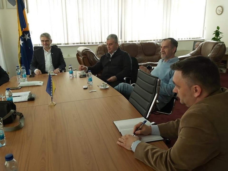 Upravni odbor Udruženja generala Bosne i Hercegovine sa ministrom Salkom Bukvarevićem2